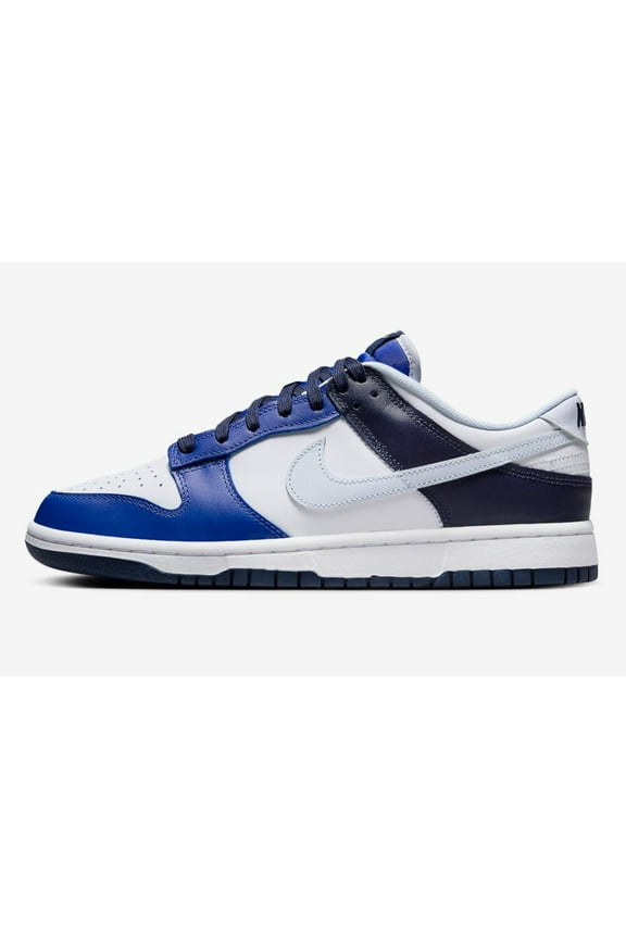 Men's Nike Dunk Low White/Football Grey-Game Royal (FQ8826 100) - 10