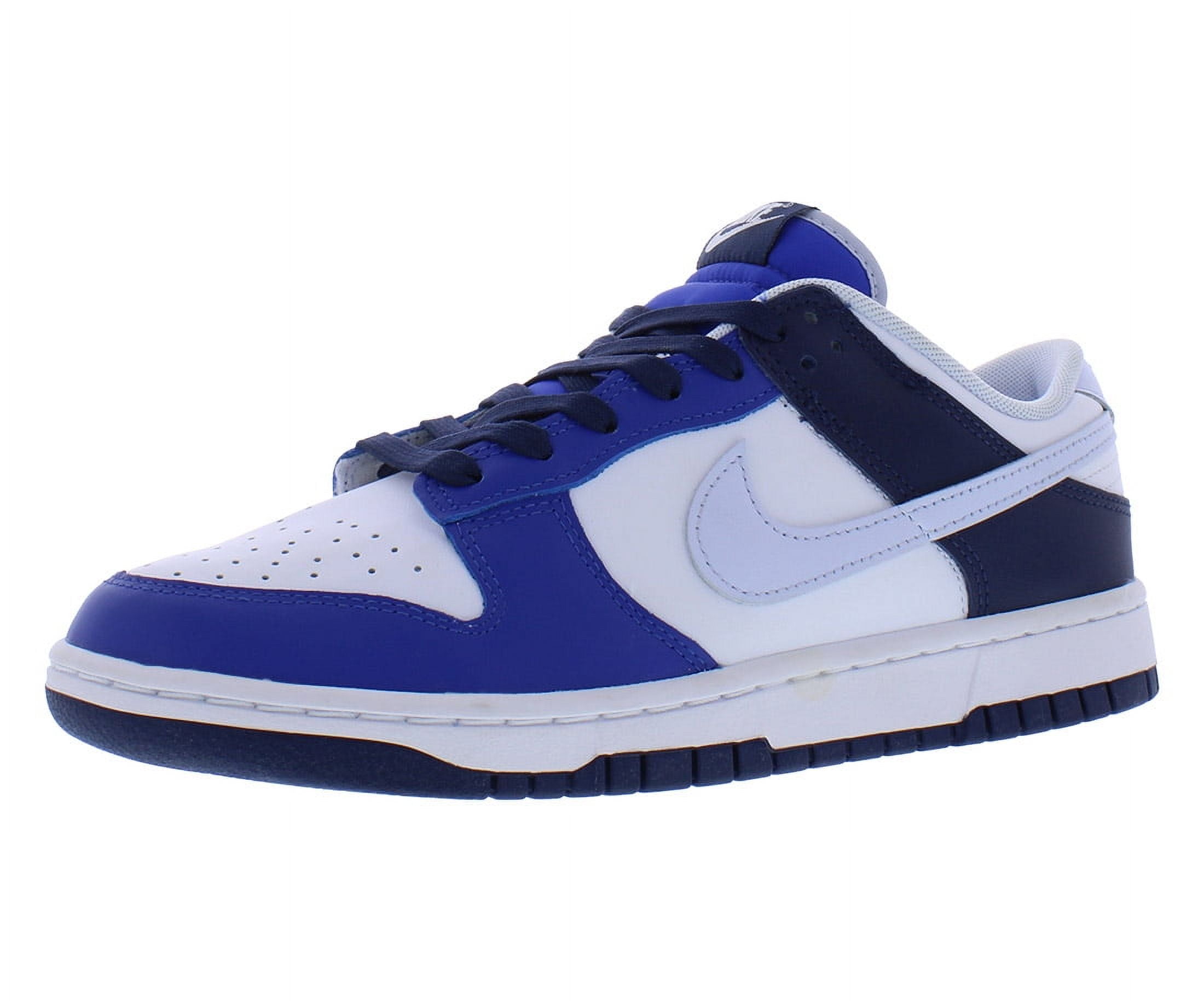 Men's Nike Dunk Low White/Football Grey-Game Royal (FQ8826 100) - 11.5
