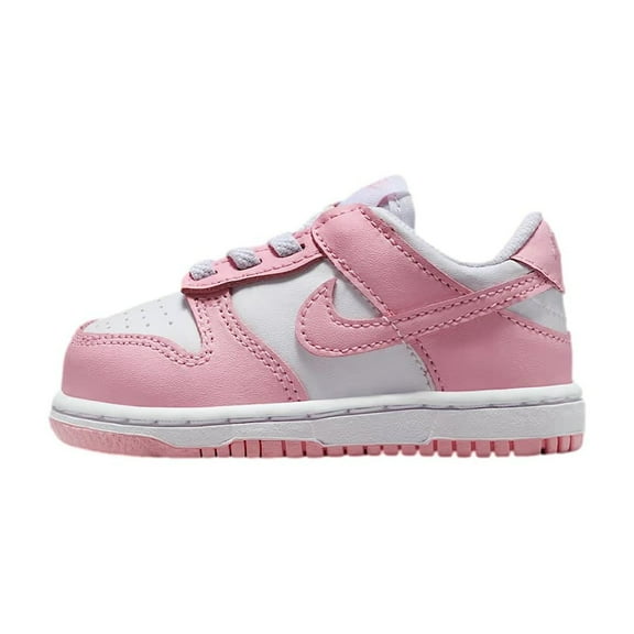 Toddler's Nike Dunk Low White/Med Soft Pink-White (FB9107 125) - 8