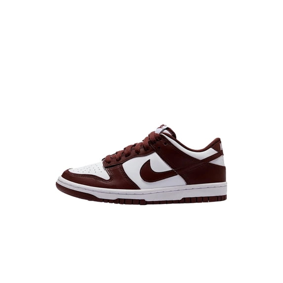 Big Kid's Nike Dunk Low White/Redwood-Gym Red (FB9109 115) - 5