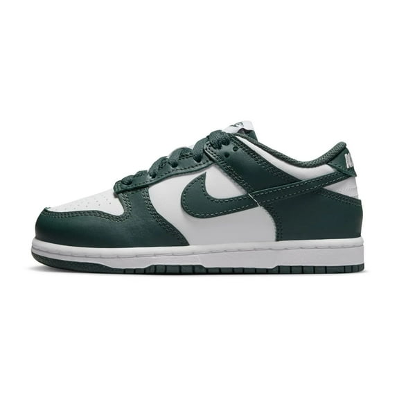 Nike Dunk Low White/Vintage Green-White FB9108-120 Pre-School Size 2