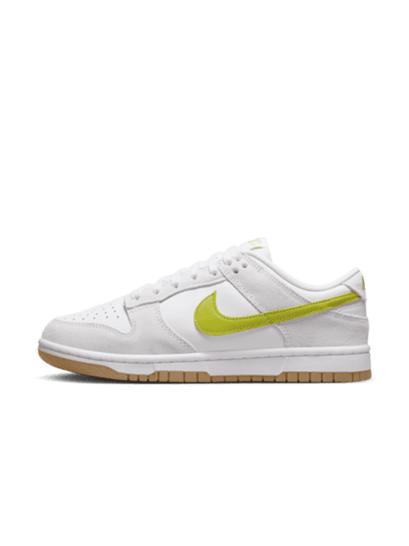 Dunk Low Women's Size 8 White Green Gum Leather Athletic Shoes HJ7335 133