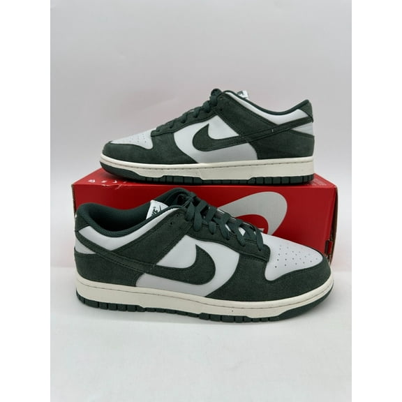 Nike Dunk Low Women's Size 10.5 Vintage Green Sail Leather Shoes HJ7673 002