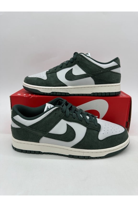Dunk Low Women's Size 10.5 Vintage Green Sail Leather Shoes HJ7673 002