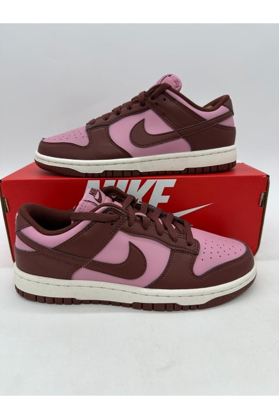 Dunk Low Women's Size 7.5 Brown Pink Leather Athletic Shoes DD1873 114