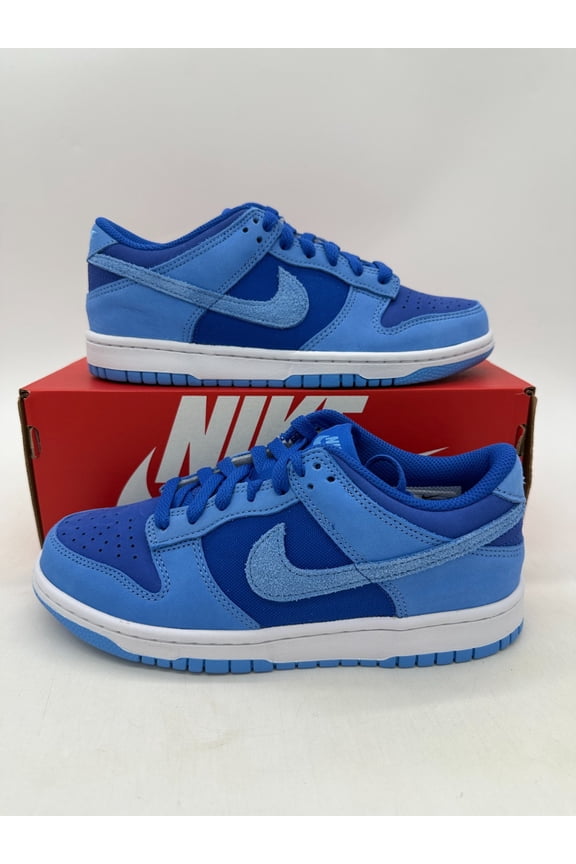 Dunk Low Youth Size 7 Blue White Leather Suede Shoes IB5721 400