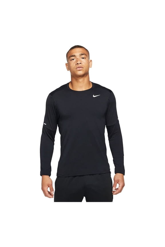 Element Men's Dri-FIT Running Crew Top US, Alpha, Small, Regular, Regular, Black