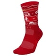 thumbnail image 1 of Nike Elite Basketball Crew Christmas Socks SX7866 687 Sz L (8-12 Men / 10-13 Wmn's), 1 of 4
