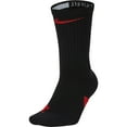 thumbnail image 1 of Nike Elite Basketball Crew Socks Black/University Red, 1 of 3