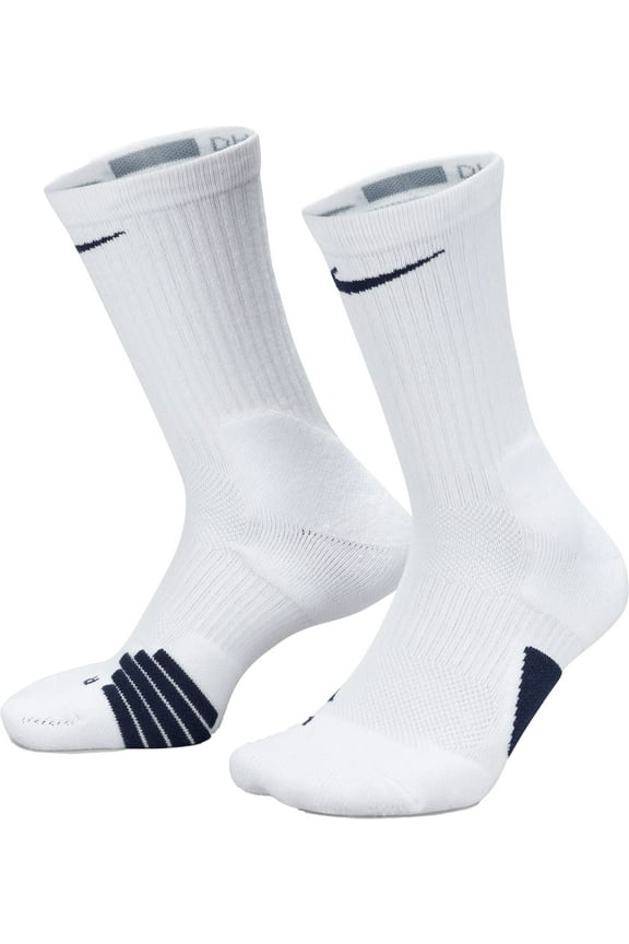 Elite Basketball Crew Socks (Navy, M)