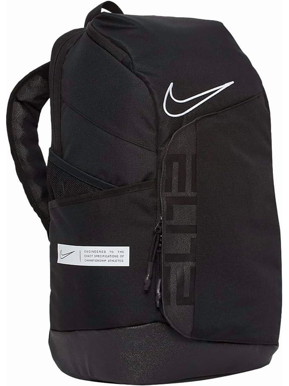 Elite Pro Basketball Backpack BA6164 One Size (BLACK/BLACK/WHITE)