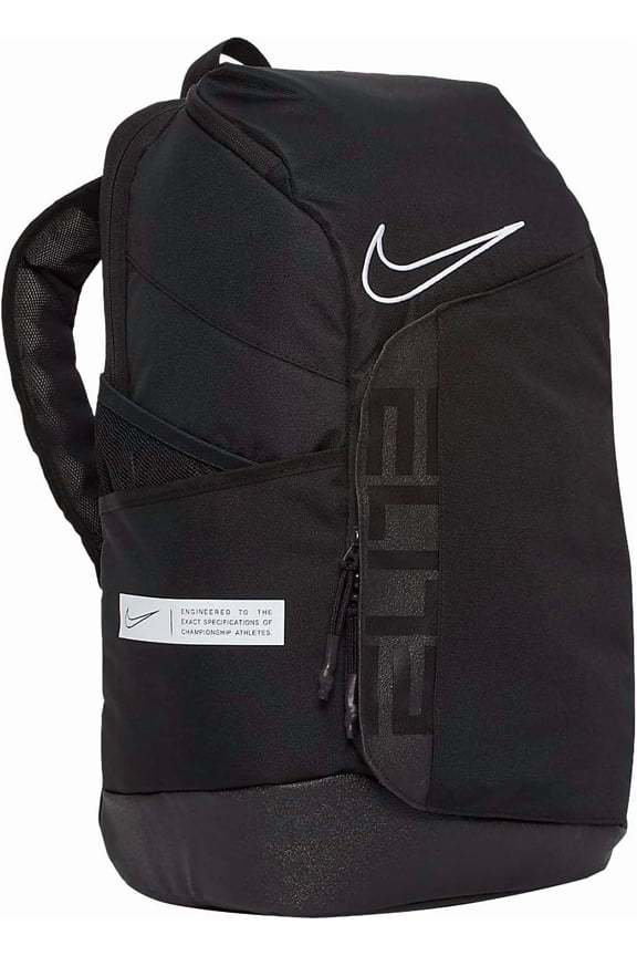 Elite Pro Basketball Backpack BA6164 One Size (BLACK/BLACK/WHITE)
