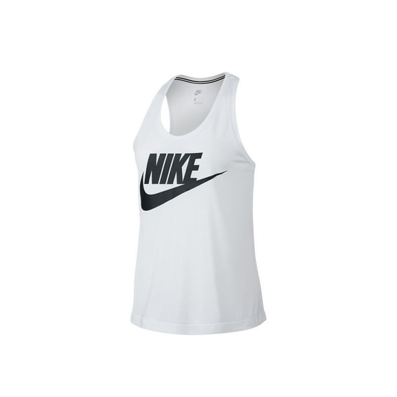 Nike Essential Sportswear Casual Athletic Women's Tank Top White/Black 831731-100