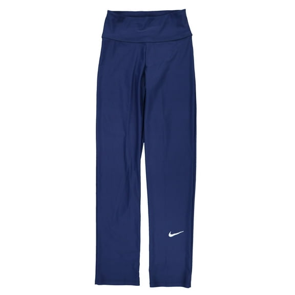 Nike Essential Straight Swim Leggings Active Logo Navy New