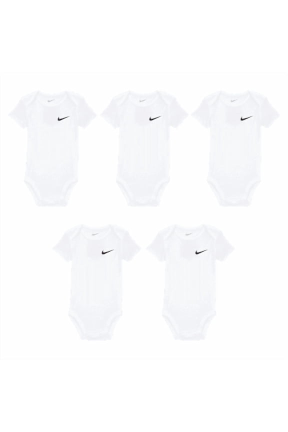 Essentials Baby (0-9M) 5-Pack Bodysuit Set Color: White Size: 3M