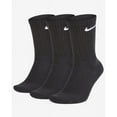 thumbnail image 1 of Men's Nike 3-pack Everyday Cushion Crew Training Socks Color: Black Size: 12-15, 1 of 9