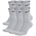 thumbnail image 1 of Nike Everyday Crew Cushion Socks Carbon Heather SX7666 064 Sz XL (12-15), 1 of 3