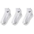 thumbnail image 1 of Nike Everyday Cushion Ankle Training Socks (3 Pair), Men's & Women's Ankle Socks with Sweat-Wicking Technology, White/Black, Medium, 1 of 3