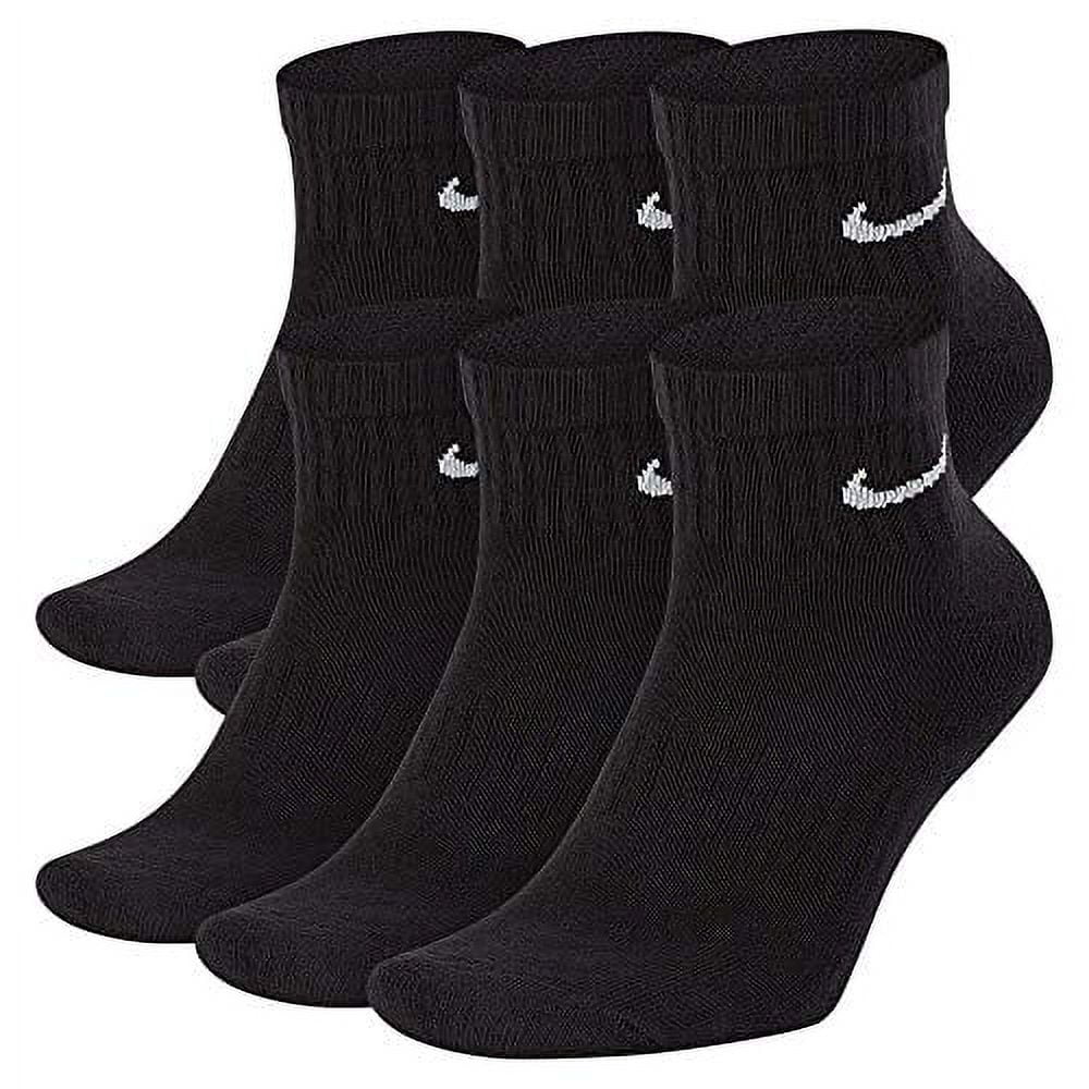 Men's Nike 6Pack Everyday Cushion Ankle Training Socks Color Black