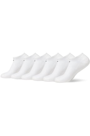 Everyday Cushioned Training No-Show Socks (6 Pairs) White SM