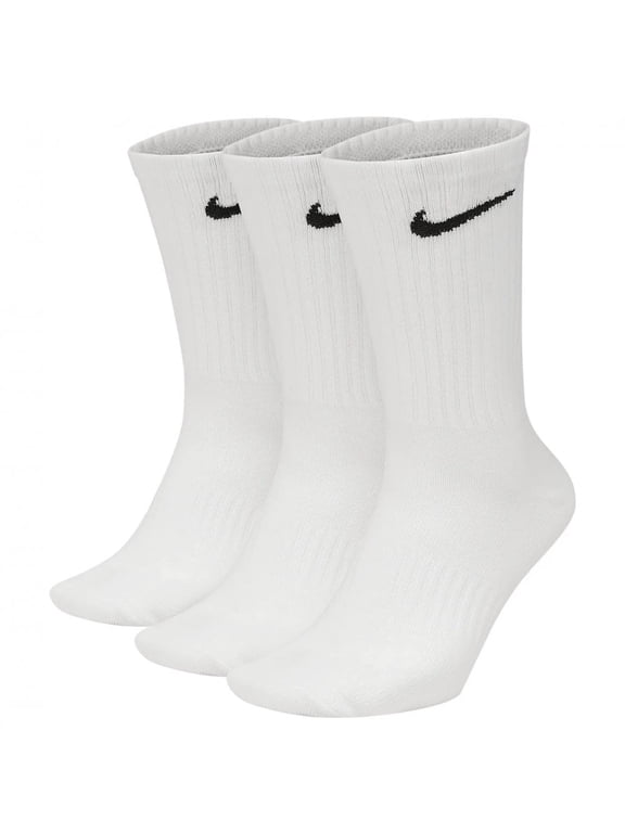 Everyday Lightweight Crew Socks (3Pk) WHITE/BLACK - XL