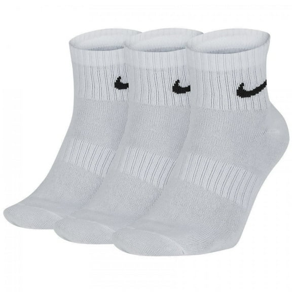 Nike Everyday Lightweight Quarter Socks (3Pk) WHITE/BLACK M