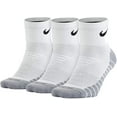 thumbnail image 1 of Nike Everyday Max Cushioned Training Ankle Socks (3 Pairs) Color: White/Wolf Grey/Black Size: XL, 1 of 3