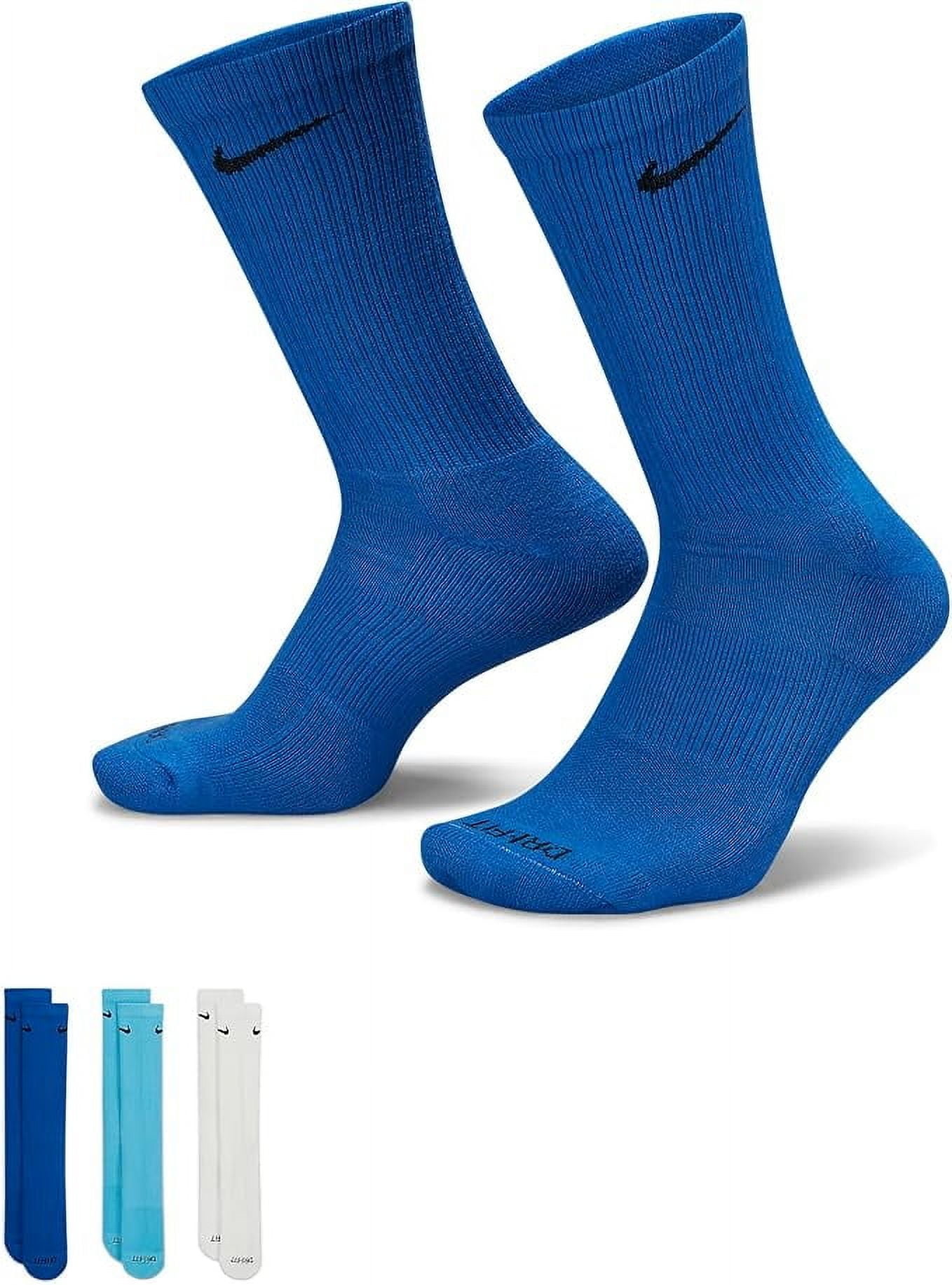 Nike Everyday Plus Crew 3-Pack Blue Socks