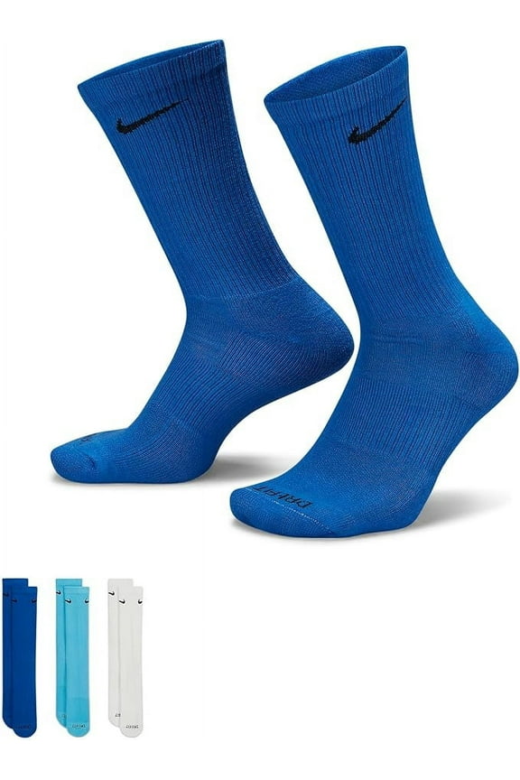 Everyday Plus Crew 3-Pack Blue Socks
