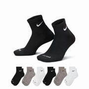 Nike Everyday Plus Cushion Ankle Socks, 6 Pack   Size Medium, Men 6-8, Women 6-10 / Color Multi Gray