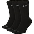 thumbnail image 1 of Men's Nike 3-Pack Everyday Plus Dri-FIT Cushion Crew Training Socks Color: Black Size: 8-12, 1 of 5