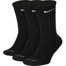 Nike Everyday Plus Cushion No Show 6 Pairs Mens Socks Size L, Color: Black/White
