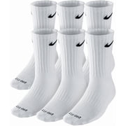 Nike Everyday Plus Cushion Crew Socks, 6 Pack - Size Large Men 8-12 / Women 10 13 Color White