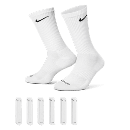 Free Shipping Men s Nike 6 Pack Everyday Cushioned Crew Training Socks Color White Size 12 15 Walmart