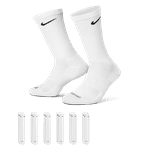 Nike Men's Everyday Plus Cushion Crew Socks (Large, Black/White)