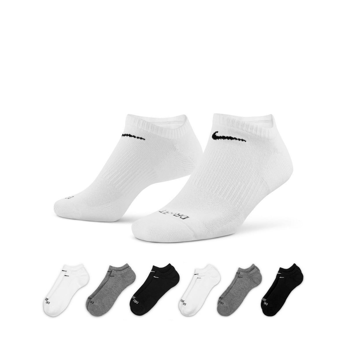 Nike Everyday Plus Cushion No Show 6 Pack Mens Style Sx6898 964 Walmart