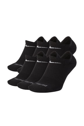 Men's Nike 6-pack Everyday Plus Cushion No-Show Training Socks Color: Black Size: 8-12