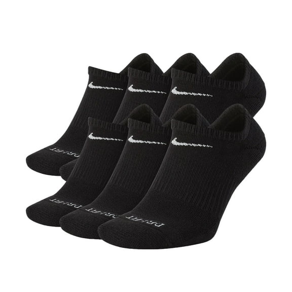 Men's Nike 6-pack Everyday Plus Cushion No-Show Training Socks Color: Black Size: 8-12