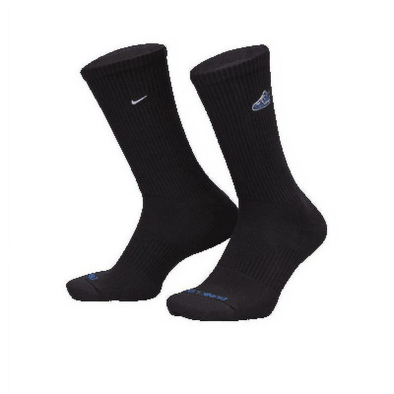 Nike Everyday Plus Cushioned Crew Socks 1 Pair Color Black Varsity Royal White Size XL Walmart