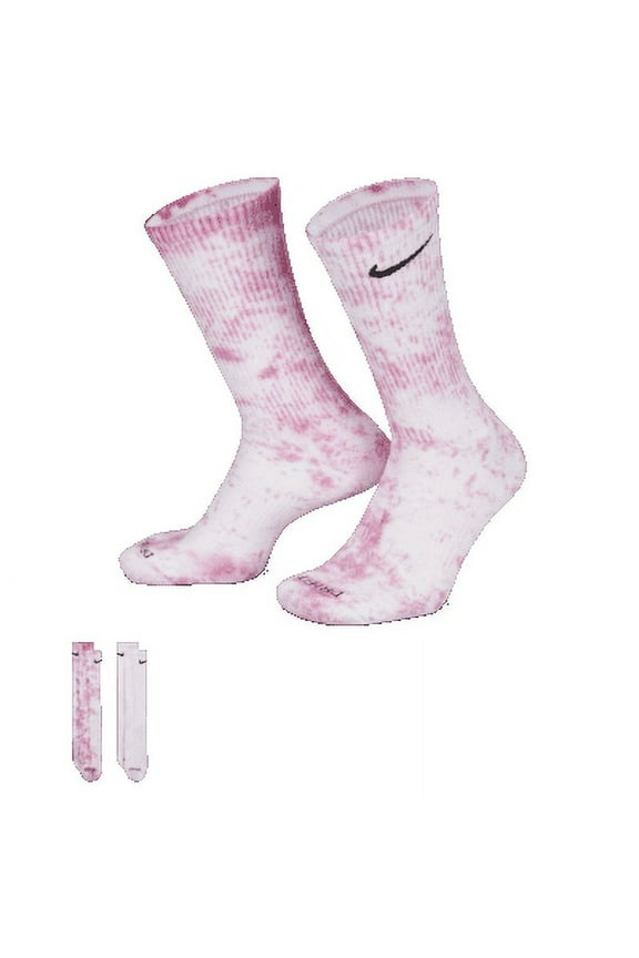 Everyday Plus Cushioned Tie-Dye Crew Socks (2 Pairs) Color: Multi-Color Size: L