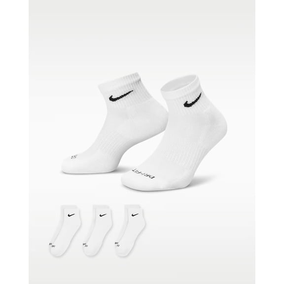 Nike Everyday Plus Cushioned Training Ankle Socks (3 Pairs)