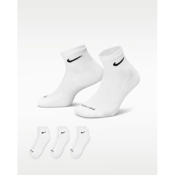 Nike Everyday Plus Cushioned Training Ankle Socks (3 Pairs)