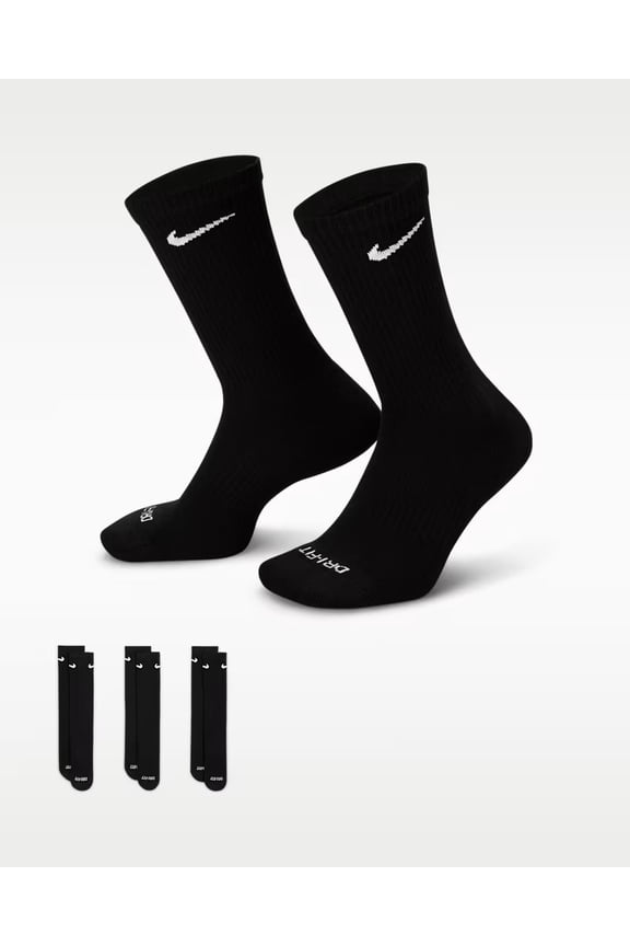 Everyday Plus Cushioned Training Crew Socks (3 Pairs)