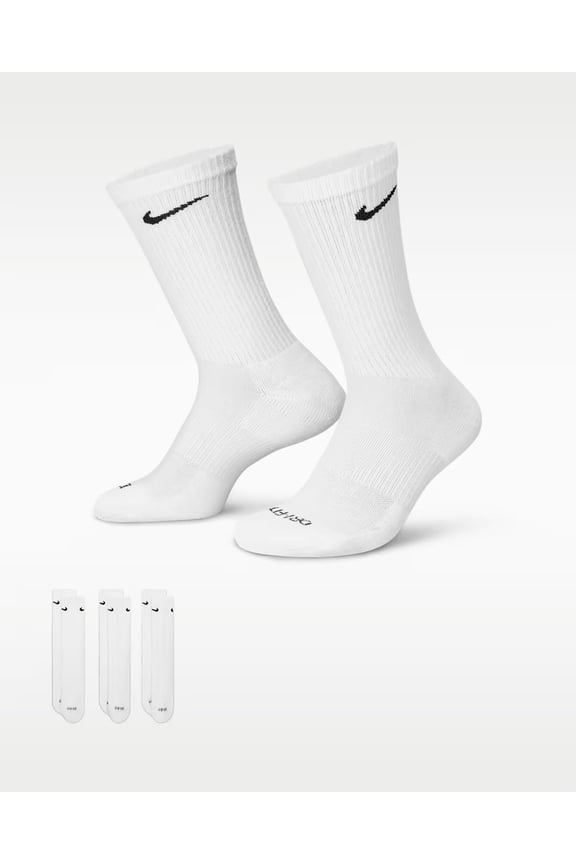 Everyday Plus Cushioned Training Crew Socks (3 Pairs)