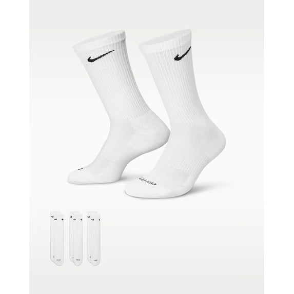 Nike Everyday Plus Cushioned Training Crew Socks (3 Pairs)