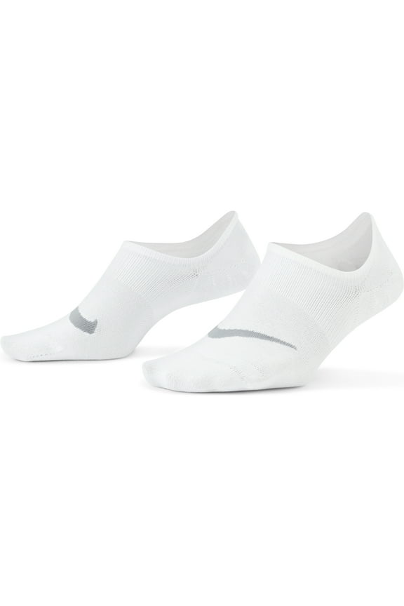 Women's Nike 3-Pack Everyday Plus Lightweight Training Footie Socks Color: White Wolf Gray Size: 9-11