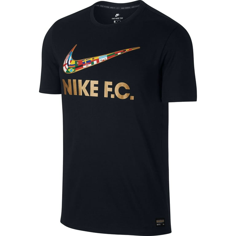 Metallic gold nike shirt discount
