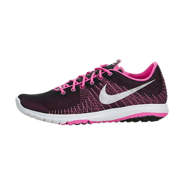 Nike Flex Fury Grade School Girls Running Shoe (Pink/Black/White 5.5)