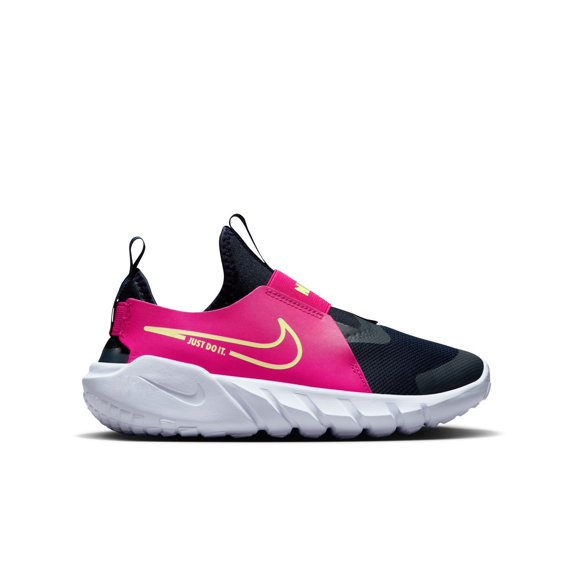 Nike Flex Runner 2 Big Kids' Road Running Shoes Color: Lime Fireberry Size: 4