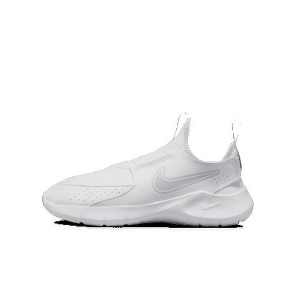 Nike Flex Runner 3 Big Kids' Road Running Shoes Color: White/White/Pure Platinum Size: 1Y